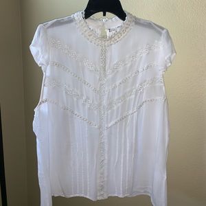 Crochet White Blouse